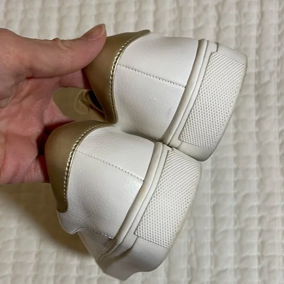 LOFT | White and Gold Sneakers - Picture 12 of 13